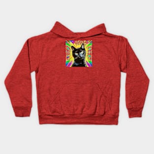 Psychedelic Cat- Jasper Kids Hoodie